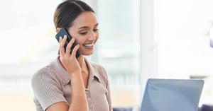 Atlanta receptionist answering phone inquiry