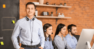 A team of Las Vegas call center agents